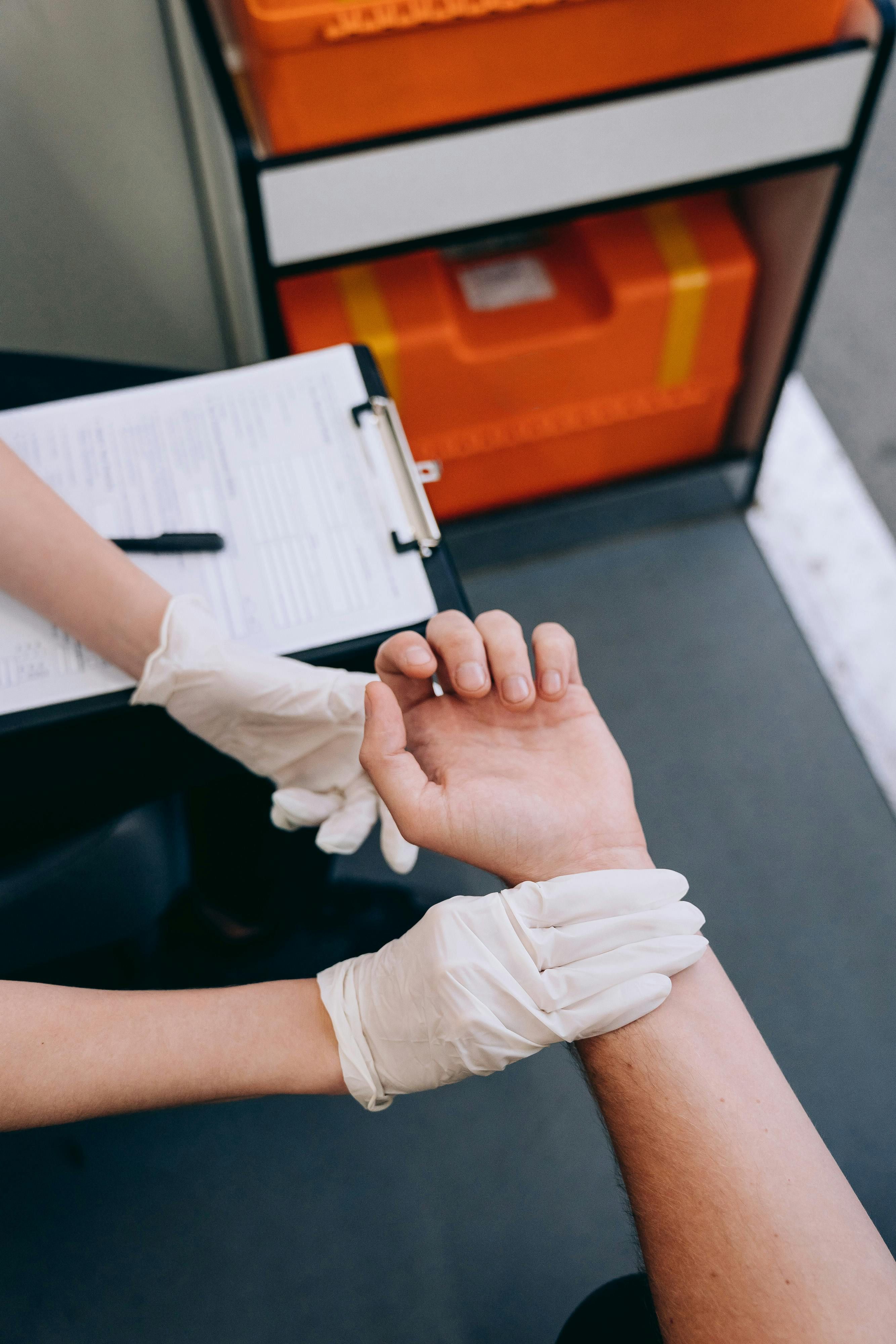 Clinical examination room setup